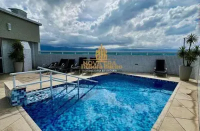 Vista mar guilhermina locação mobiliado 3dorm,1suite,2vagas,sacadagourmet,lazer