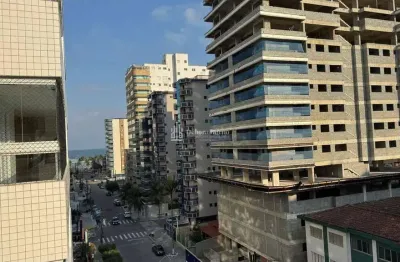 Vista mar - praia guilhermina - 1 dorm c/sacada   - 1 vaga - aceita  bancário