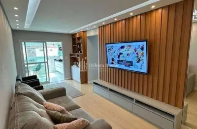 Boqueirão mobiliado r$ 720 mil - 2 dorm 1 suíte c/varanda & lazer de clube