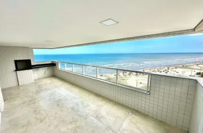 Alto padrão frente mar !! r$ 490 mil de entrada - 3 dormts c/varanda vista mar