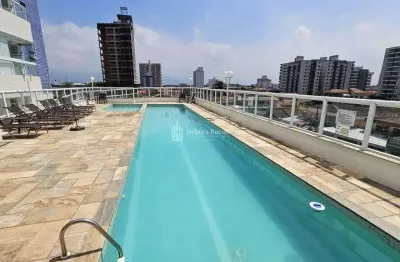 Guilhermina, vista mar, 2 suítes,1 vaga,sacada gourmet,lazer completo,  ac banco