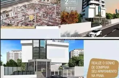 Próximo praia, 2 dorm, 2 vagas, varanda gourmet, lazer completo, 390 mil à vista