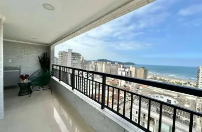 Guilhermina, vista mar, 2 suítes, varanda gourmet, 2 vagas, r$ 800 mil, ac banco