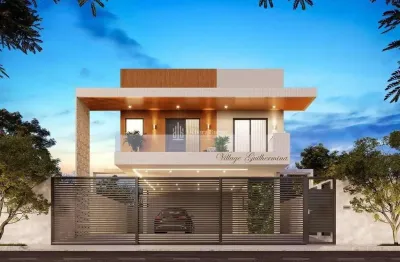 Casa com sacada, 3 dorm, 1 suíte, fino acabamento, guilhermina, 500 mil