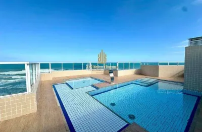 O seu novo lar frente para o mar te espera 1 dormt com vista definitiva