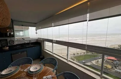 Frente mar, luxo! Sofisticado mobiliado 3 dormitorios lazer completo