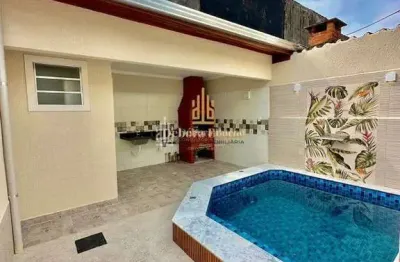 Casa com piscina otima localização em praia grande 2dormt 1suite 2vagas