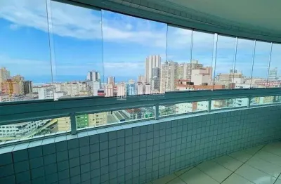 Boqueirão, vista mar,  2 dormitórios, sacada  gourmet, lazer no prédio