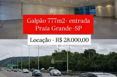 Loja/Galpão Comercial Entrada de Praia Grande 777m² | Avenida Principal