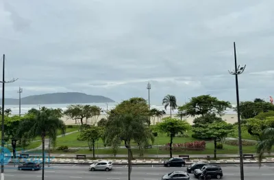 Apartamento a venda em santos, em frente para a praia