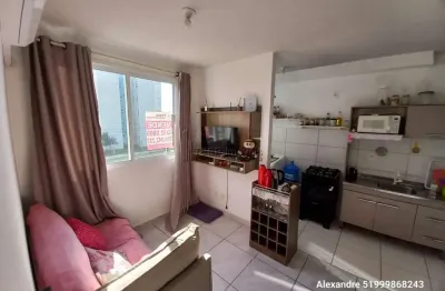 Apartamento padrão 2 dormitórios com suíte mobiliado e desocupado com garagem e elevador