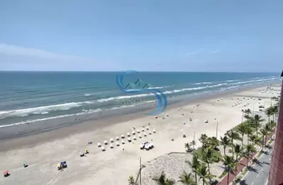 Apartamento frente mar 2 dorms, caiçara, praia grande