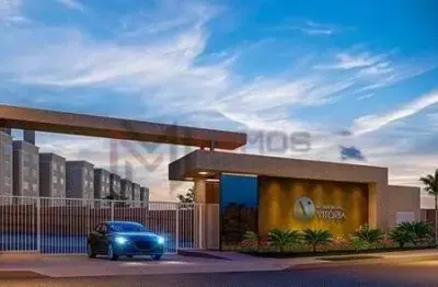 Apartamento na planta no residencial vitória no bairro jardim letícia.