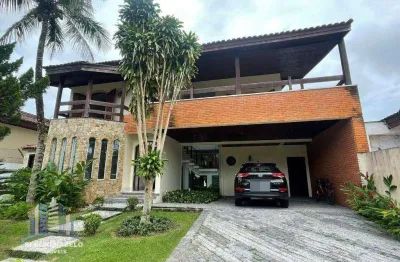 Casa com 5 dormitórios à venda, 440 m² por r$ 3.500.000,00 - jardim acapulco - guarujá/sp