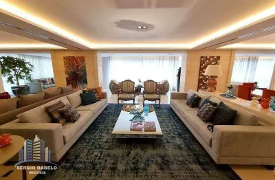 Apartamento com 4 dormitórios à venda, 370 m² por r$ 8.390.000,00 - campo belo - são paulo/sp