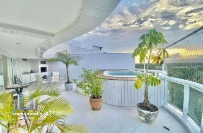 Cobertura com 4 dormitórios à venda, 185 m² por r$ 3.990.000 - riviera de são lourenço - bertioga/sp