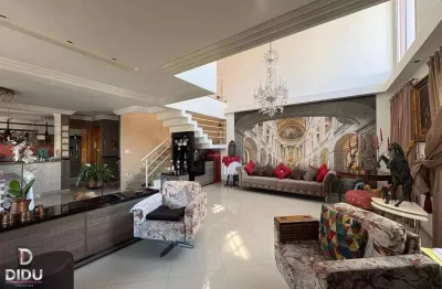 Cobertura à venda em santo andré, bairro jardim, com 4 quartos sendo 4 suítes, 3 vagas, 467m²