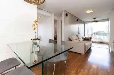 Apartamento à venda em são paulo, campo belo, com 2 quartos, sendo 1 suíte e 1 vaga. 62m²