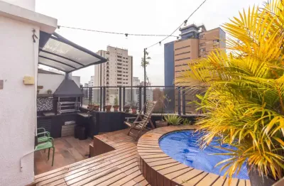 Cobertura à venda, no edificio royal place em são paulo, moema, com 2 quartos, 80m²