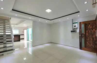Sobrado para venda em parque são vicente com 3 quartos, sendo 3 suítes, 160m²