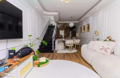 Sobrado à venda em são paulo, vila santa isabel, com 3 quartos sendo 3 suítes e 2 vagas, 210m²
