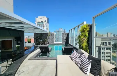 Venha conhecer esta incrível cobertura no brooklinc om 305 m²,  4 dormitórios, 3 suítes, piscina privaitva e uma vista espetacular!