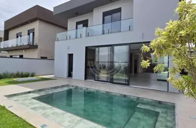 Sobrado alto padrão em condomínio com 4 suítes à venda, 340 m² por r$ 3.400.000 - loteamento residencial arborais - campinas/sp