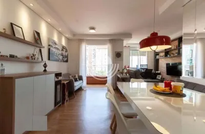 Apartamento com sala estendida e 2 dormitórios (1 suíte) para alugar, 68 m² por r$ 5.388/mês - taquaral - campinas/sp