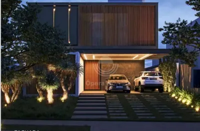 Casa em condomínio, nova com 341m2 construção em um terreno de 486m2.