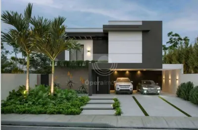 Casa em condomínio, nova com 327m2 construção em um terreno de 515m2.