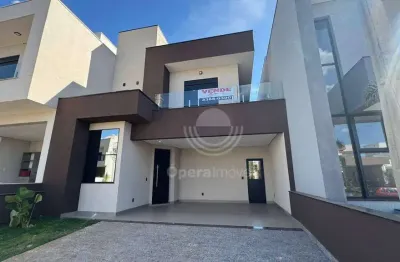 Sobrado novo à venda no condomínio terras da estância em paulínia.