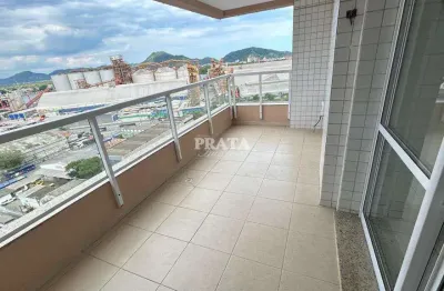 P da praia santos 3 dormitórios 2 vgs garagem prédio com lazer