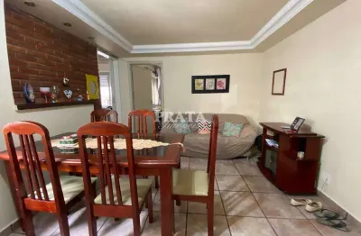 Pompéia santos 2 dormitórios 1 vaga garagem próximo à praia