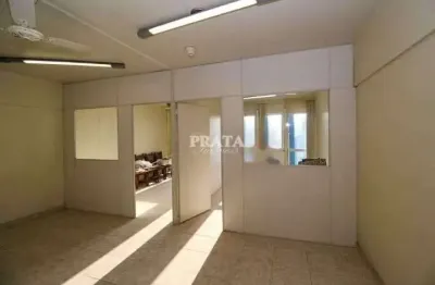 Centro santos sala comercial com 1 vaga garagem demarcada