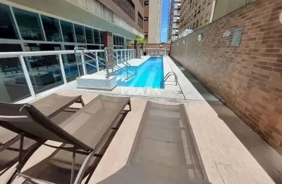 Gonzaga santos 1 dormitório 1 vaga garagem mobiliado vista mar