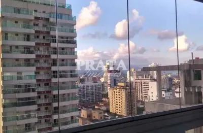 Gonzaga santos studio 1 suíte 1 vaga garagem prédio com lazer