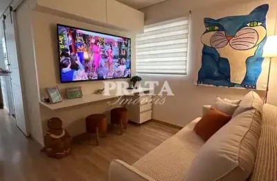 Ponta da praia santos 1 dormitório 1 vg garagem próximo à praia
