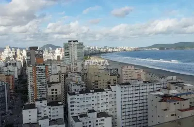 Pompéia santos 1 dormitório 1 vaga garagem vista mar