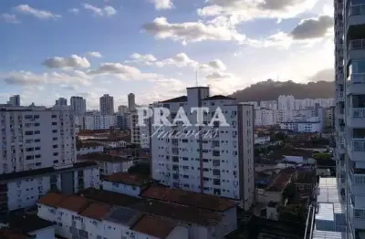 Campo grande santos 2 dormitórios 1 suíte 1 v garagem demarcada