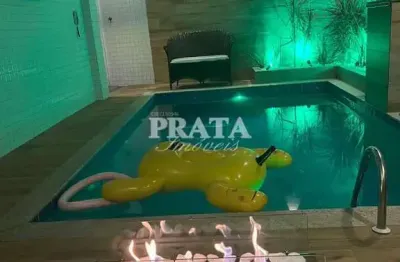 Ponta da praia santos sobreposta baixa 3 suítes 2 vaga garagem