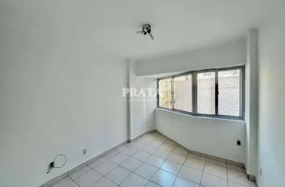 Embaré santos 2 dormitórios 1 vg garagem prédio frente à praia