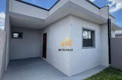 Casa com 2 dormitórios à venda, 42 m² - campo de santana - curitiba/pr