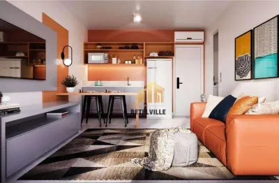 Studio com 1 dormitório à venda, 33 m² - centro - curitiba/pr