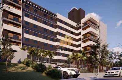 Studio com 1 dormitório à venda, 31 m² - novo mundo - curitiba/pr