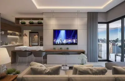 Apartamento com 3 dormitórios à venda - bigorrilho - curitiba/pr