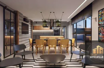 Studio com 1 dormitório à venda, 32 m² - mercês - curitiba/pr