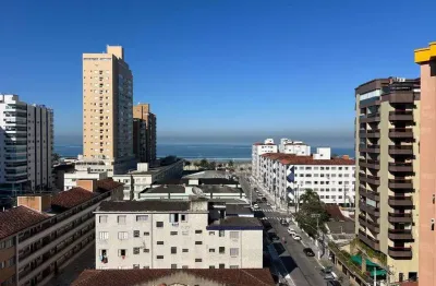 Apartamento com vista mar, 2 dormitórios, 1 suíte, boqueirão, praia grande sp.