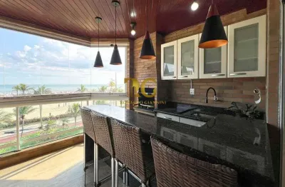 Apartamento no boqueirão, 3 dorm, mobiliado, 2 vagas demarcadas, frente mar