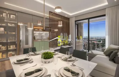 Apartamento com 2 quartos à venda na rua lívio petterle, 166, atuba, curitiba, 55 m2 por r$ 439.442