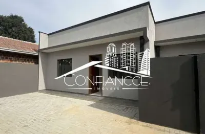 Casa com 2 quartos à venda na rua ivaí, 100, iguaçu, araucária, 61 m2 por r$ 550.000